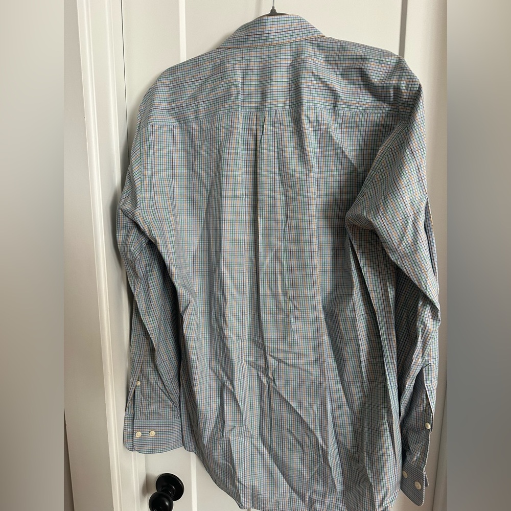 Peter Millar Multicolor Checkered Button Down Shi… - image 3